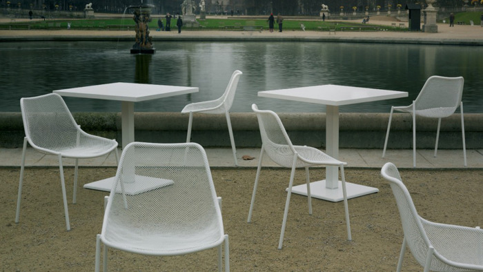 Emu Round Tables by Coalesse