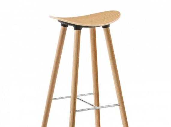 Enea wood cafe stool by Coalesse