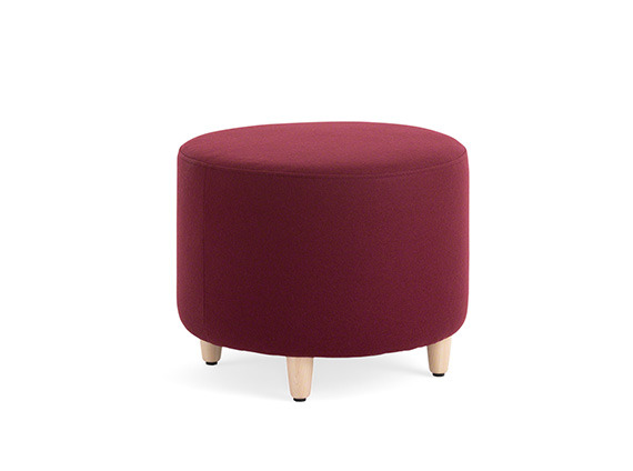 red ottoman