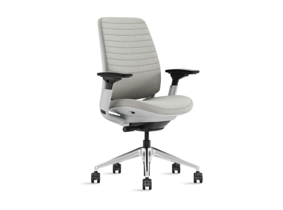 A gray Steelcase Series 2 task chair on white background