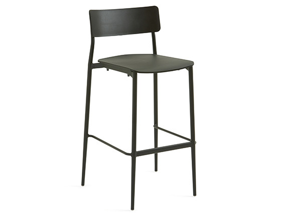 On white image of Simple Stool all in black