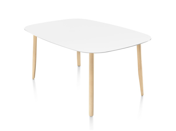 White Mattiazzi Branca Table on white background