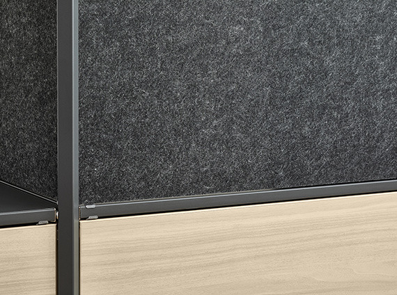 close up to the fabric of a Steelcase Flex Active Frames