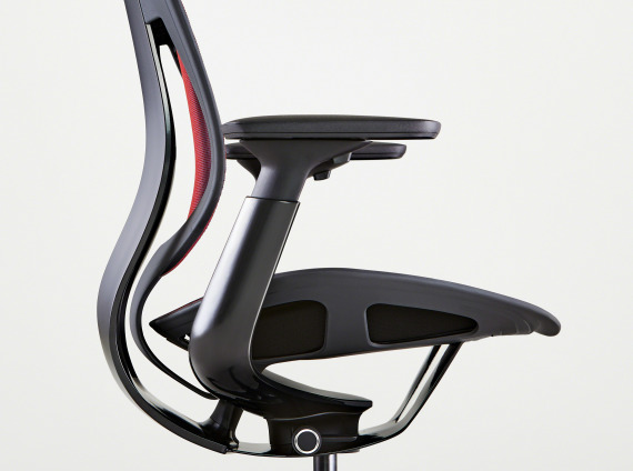 Side view of a Steelcase Karman chair