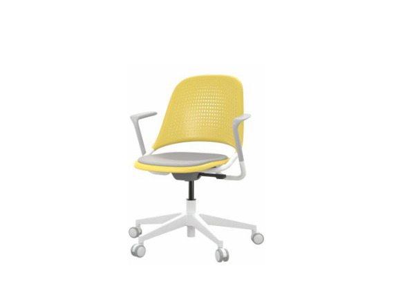 on white image of a yellow bixby office chair