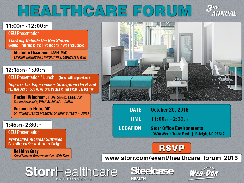 Healthcare Forum 2016 - Storr Office Environments