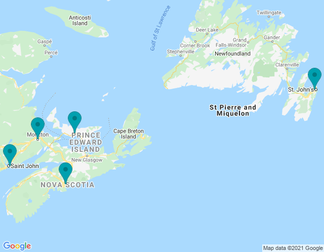 Map of Halifax/Dartmouth | Nova Scotia